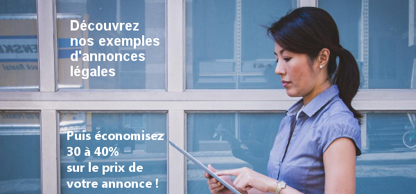 exemple annonce legale